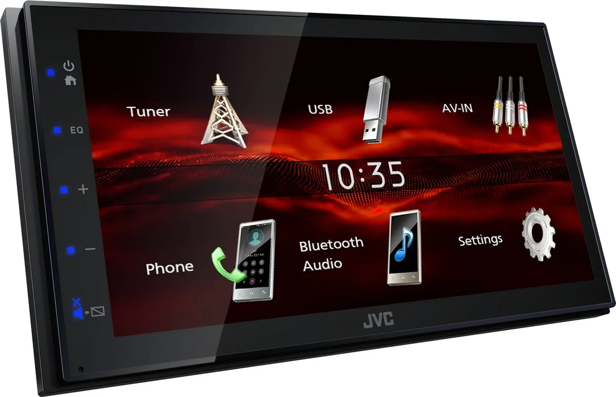 JVC KW-M180DBT 2DIN Autoradio - 4x45W - Blauwe toetsverlichting
