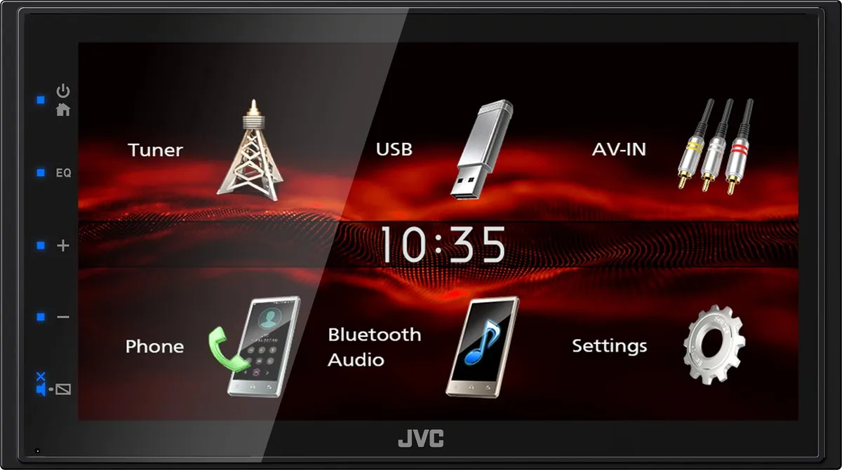 JVC KW-M180DBT 2DIN Autoradio - 4x45W - Blauwe toetsverlichting