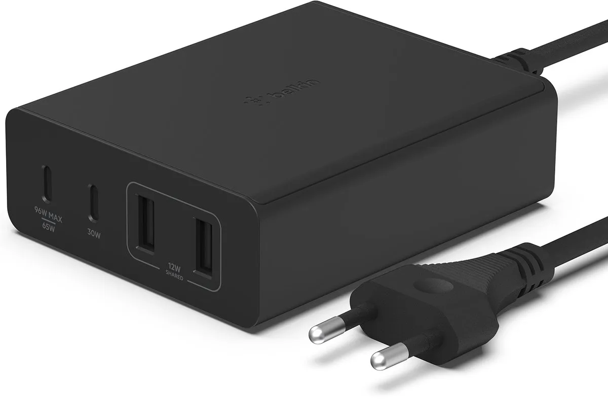 Belkin Boost-Up Charge Pro WCH010 4-poorts USB-C 108W - Zwart