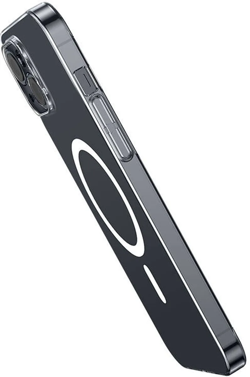 Baseus iPhone 13 Beschermhoes Magnetisch Transparant - Glas + Reinigingsset - afbeelding 4 van 6