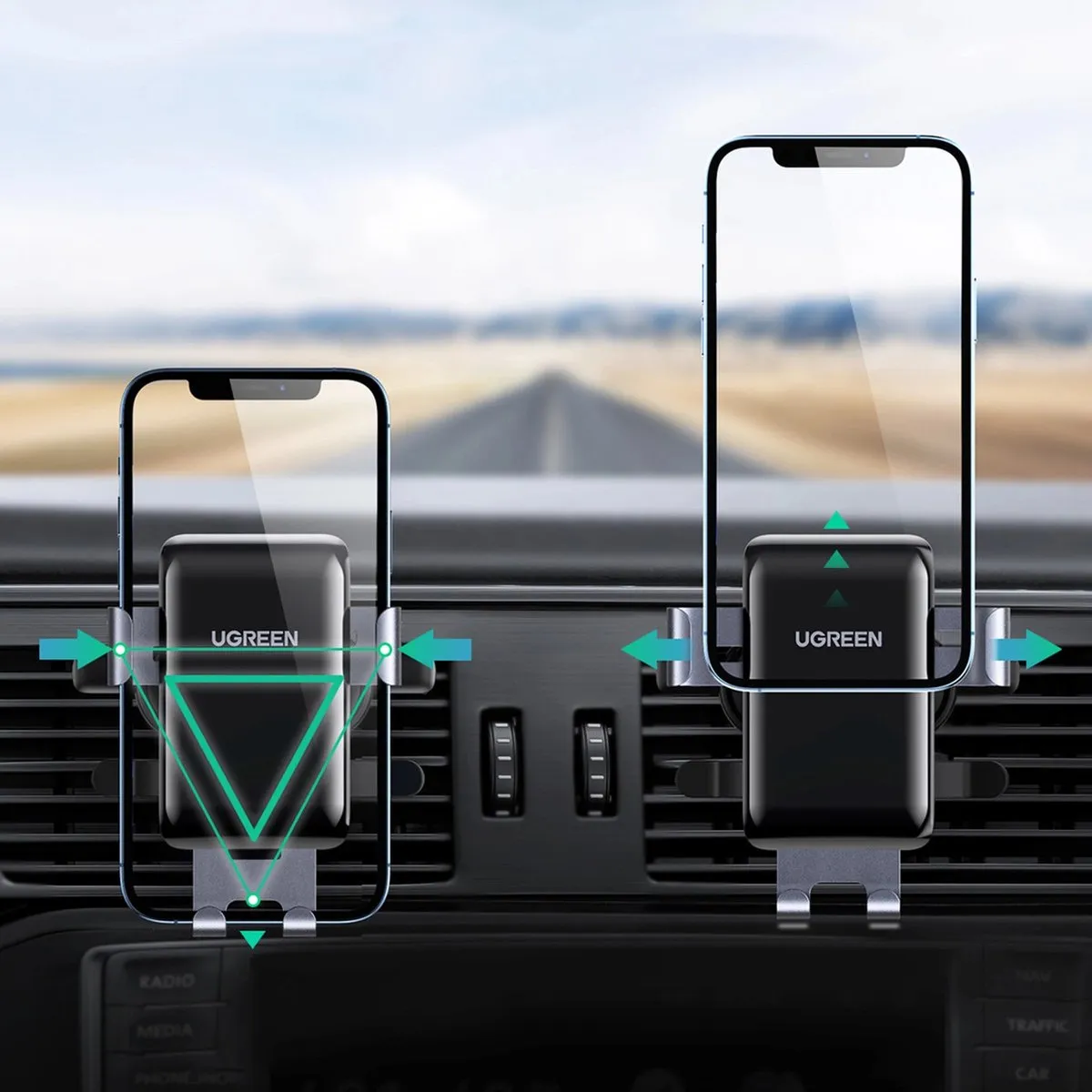 Ugreen LP274 Autotelefoonhouder - Grijs - afbeelding 6 van 6