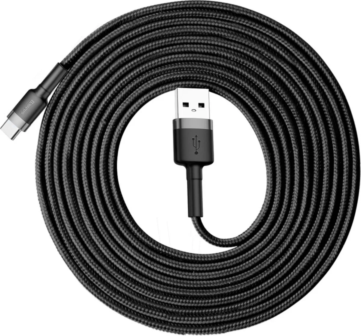 Baseus Cafule USB naar USB-C Kabel 3m CATKLF-UG1 - 2A - Zwart