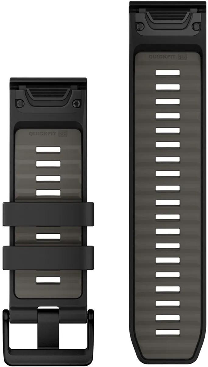 Garmin Quickfit 26 Silicone Horlogeband - 26mm - Zwart