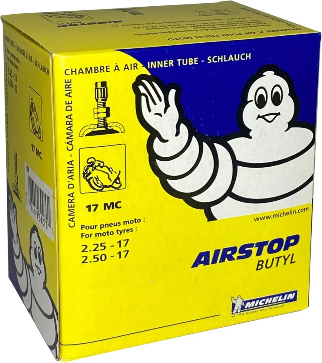 Michelin Binnenband 17-2.25/2.50 Recht Ventiel