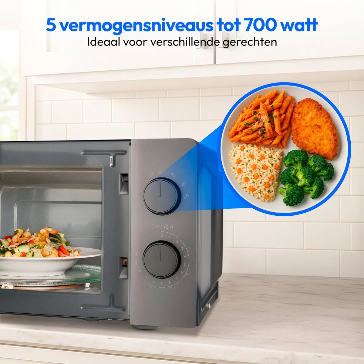 Medion MD12211 Magnetron 700W - 17L - Donkergrijs