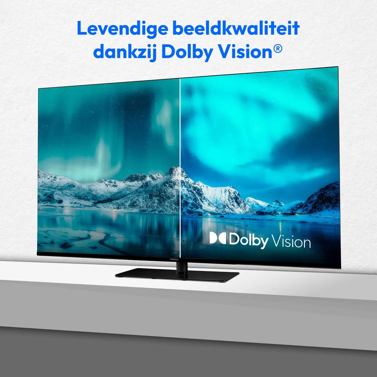 Medion 107cm (43 inch) Smart-TV MD - Dolby Vision HDR - Zwart