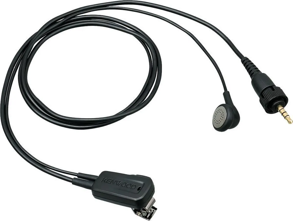 Kenwood EMC-13W Clipmicrofoon met oortje - Zwart