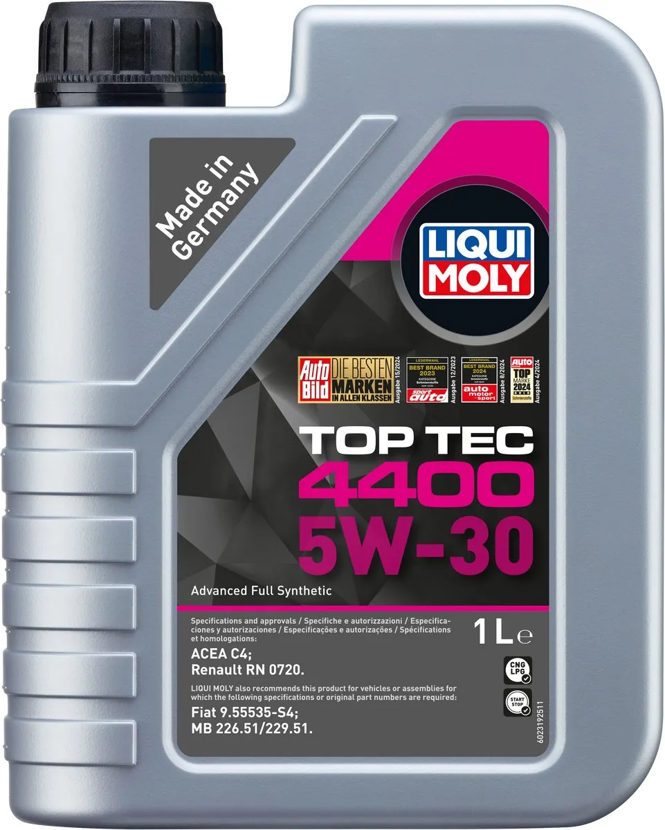 Liqui Moly Top Tec 4400 5W30 Motorolie 1L