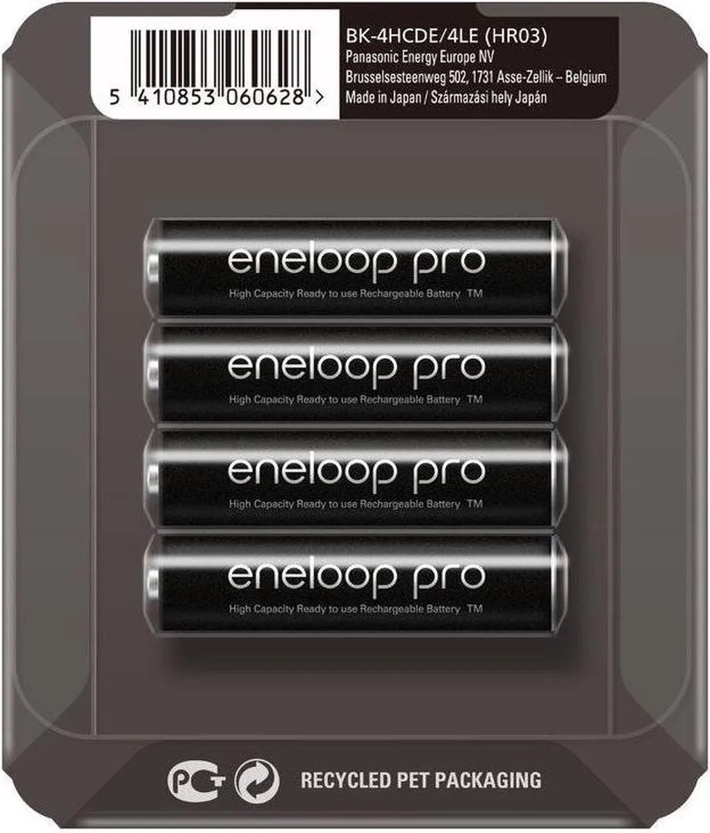 Panasonic Eneloop Pro AAA 930mAh - 4 Stuks