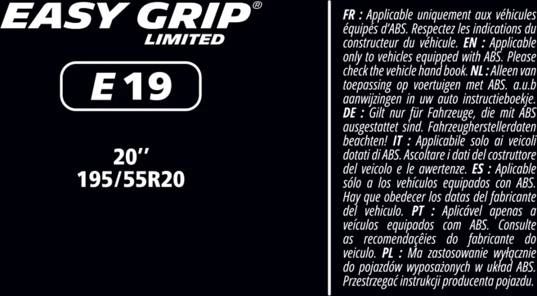Michelin Easy Grip EG-E19 Sneeuwkettingen - 195/55 R20