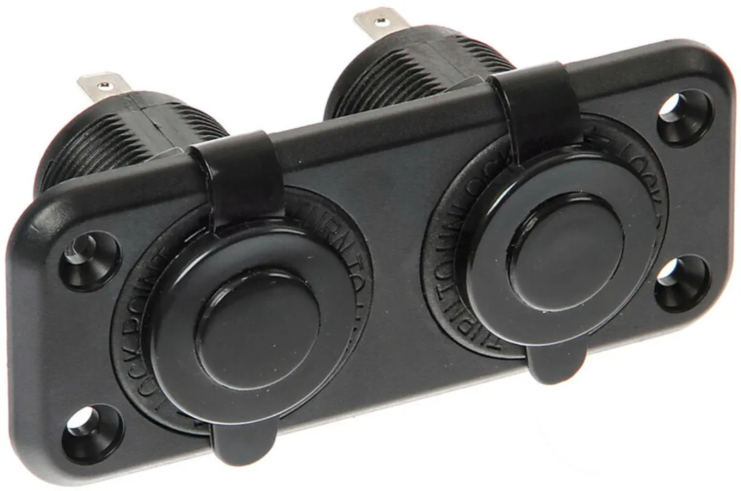 Lampa Inbouwsocket 12/24V - Zwart
