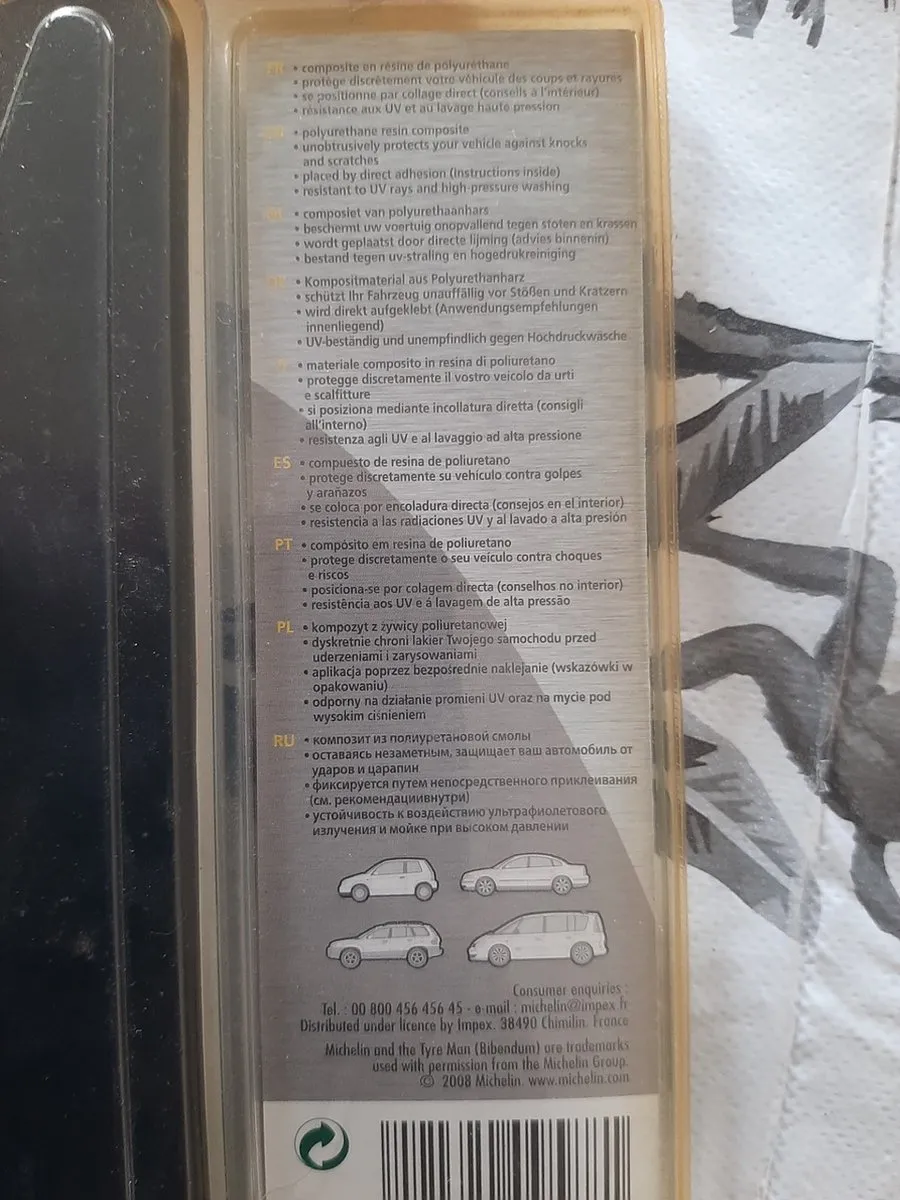 Michelin Parkeer Protectors Stootstrip - 2 Stuks - Transparant
