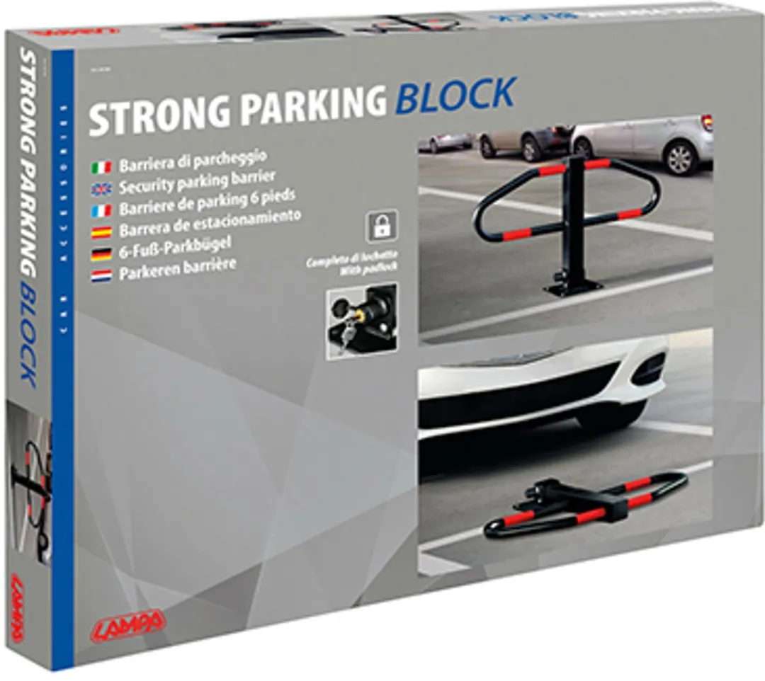 Lampa Parkeerplaats Blok Sterk Barrièrestang 74×46cm - Rood/Zwart - afbeelding 5 van 5