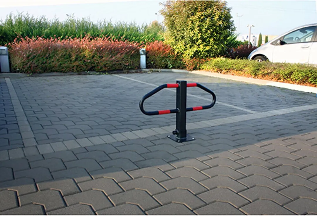 Lampa Parkeerplaats Blok Sterk Barrièrestang 74×46cm - Rood/Zwart - afbeelding 4 van 5
