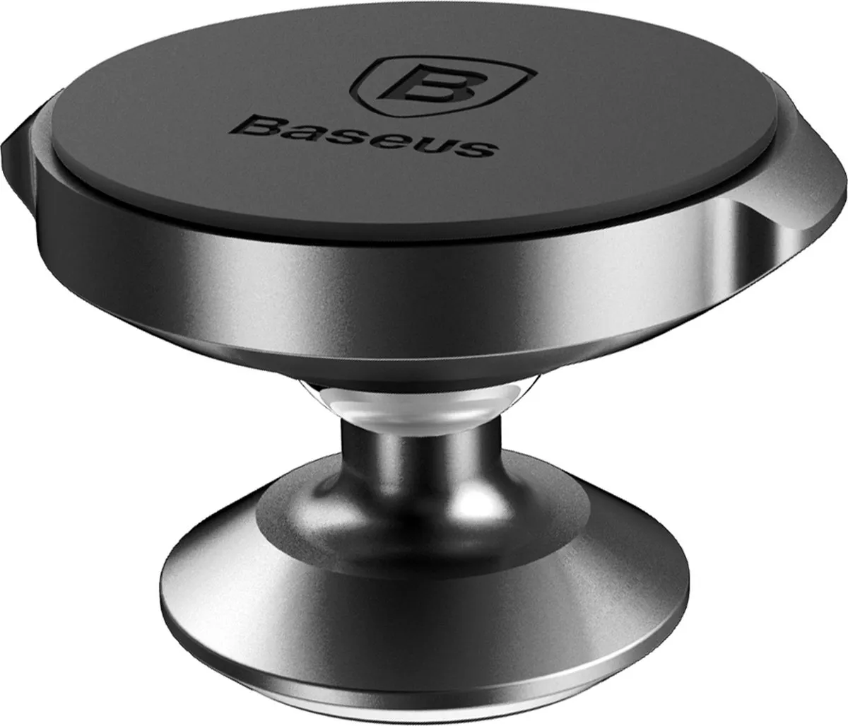 Baseus Magnetische Auto Telefoonhouder - Grijze Magneet - 360° Draaibaar