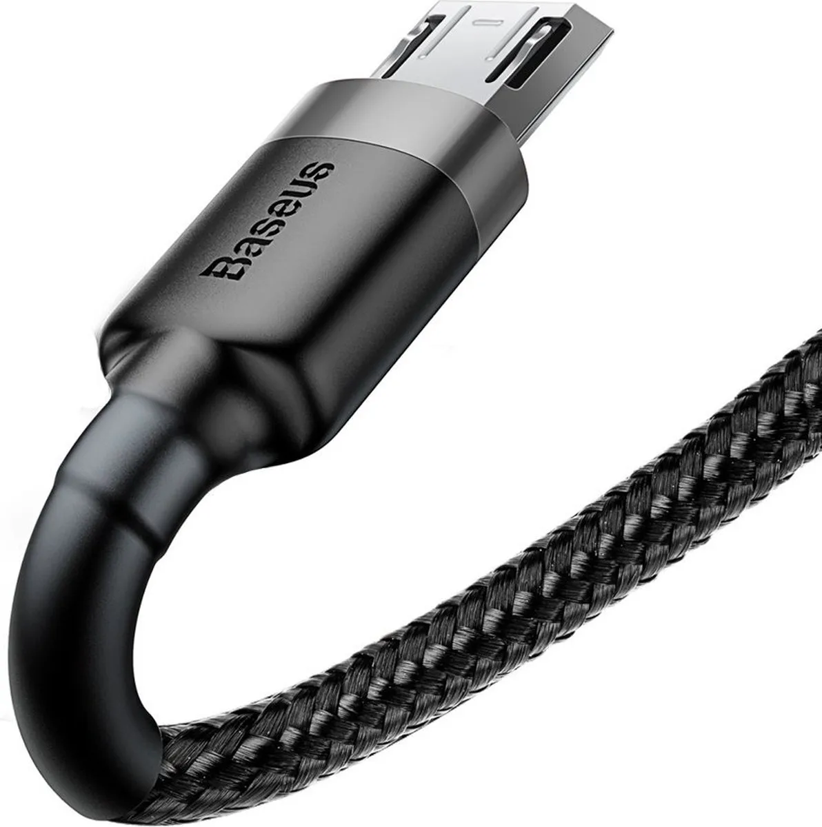 Baseus Cafule CAMKLF-AG1 USB/Micro-USB Kabel - 0,5M - Zwart-Grijs