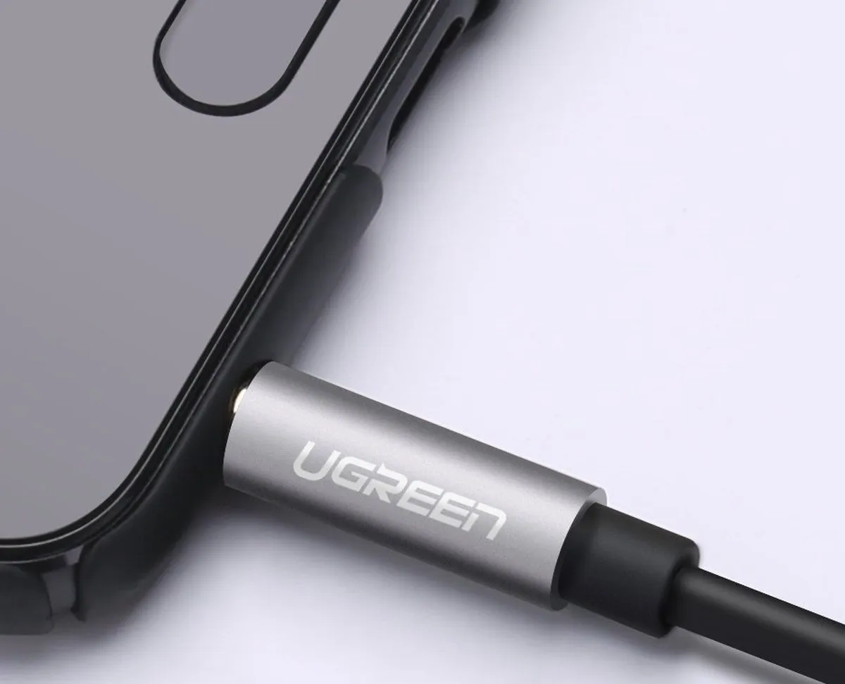 UGREEN Audio Splitter 3.5mm 10532B-Grijs - 1 naar 2 - afbeelding 5 van 6