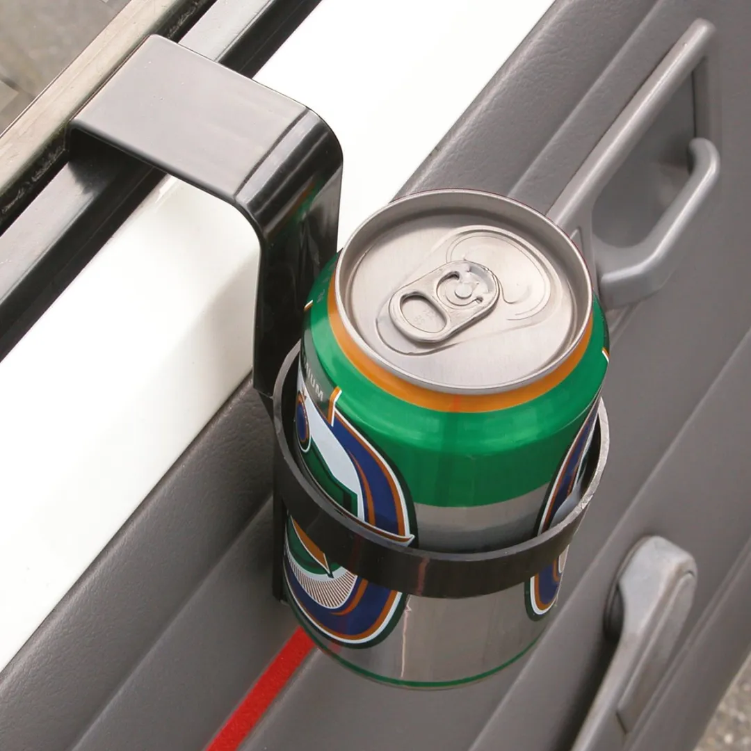 Carpoint Blikhouders 2 Stuks - Universeel - 250/330/500ml - Zwart