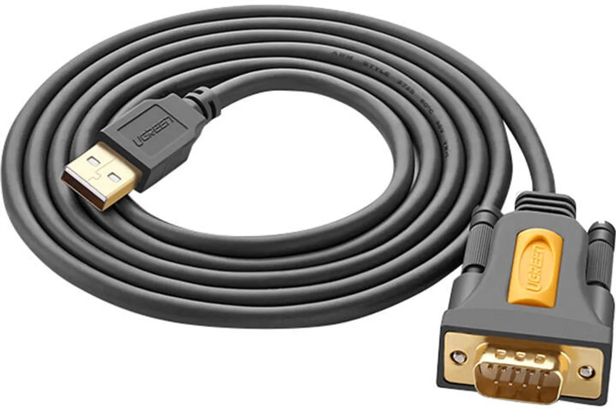 UGREEN UGR-20222 USB naar RS-232 Serieel Adapter 9-pins - 2m - Zwart