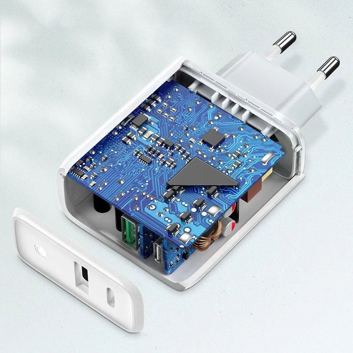 Ugreen USB-C/USB 36W Power Delivery Oplader - Wit