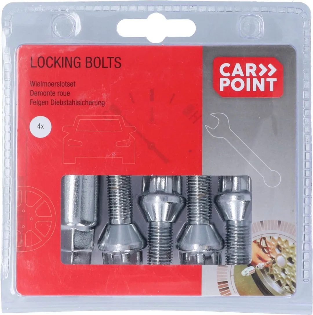 Carpoint Anti-diefstalschroeven 0520501 - Zilver