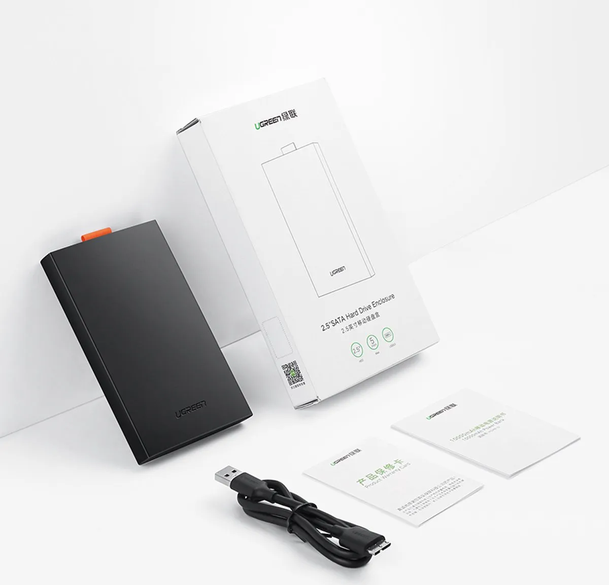 UGREEN Pocket 2.5 SATA Behuizing USB 3.0 - CM237 - Grijs