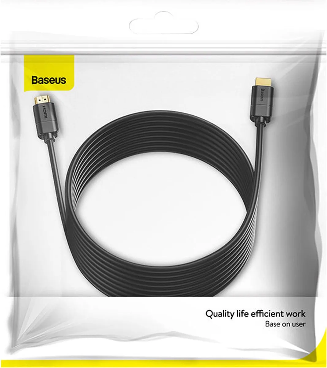 Baseus HDMI 2.0 Kabel 4K 60Hz HDR 18Gbps 3m - Zwart