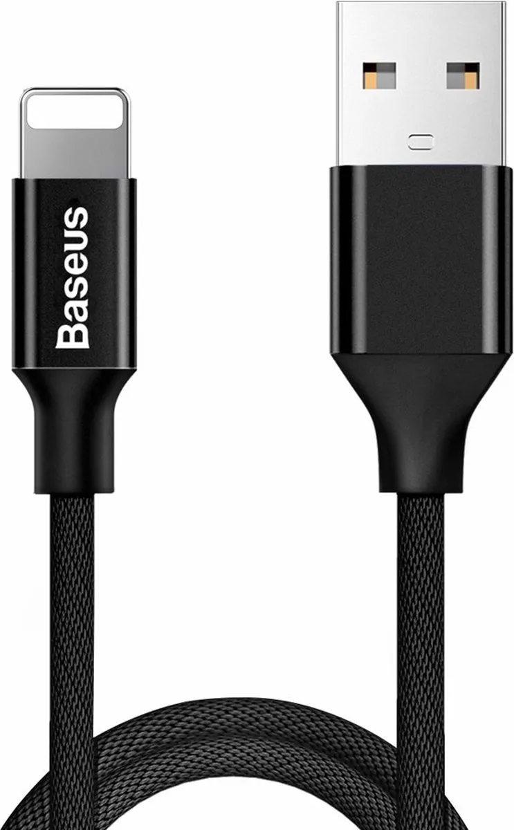 Baseus Yiven USB/Lightning Kabel 1,2M - CALYW-01 - Zwart