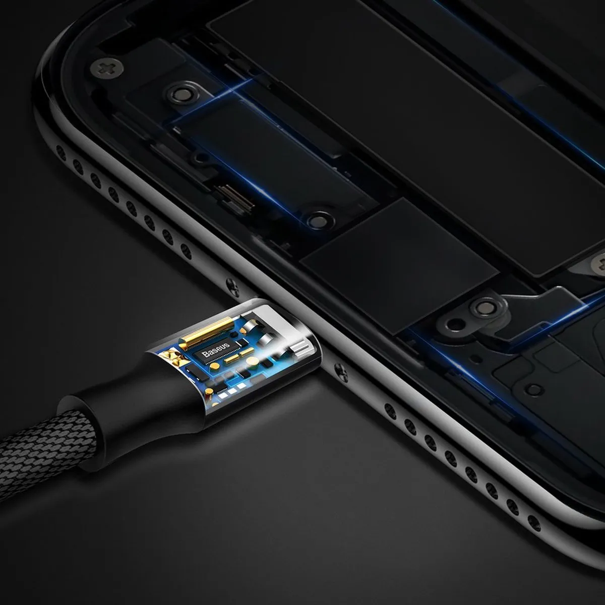 Baseus Yiven USB/Lightning Kabel 1,2M - CALYW-01 - Zwart