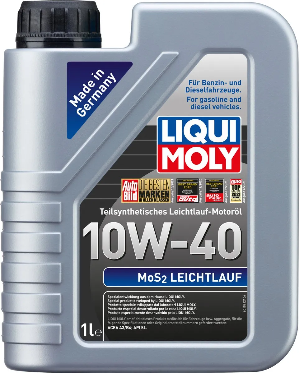 Liqui Moly MoS2 Leichtlauf 10W40 Motorolie 1L