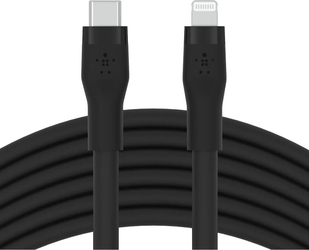 Belkin CAA009bt3MBK USB-C naar Lightning Kabel 3m - Zwart