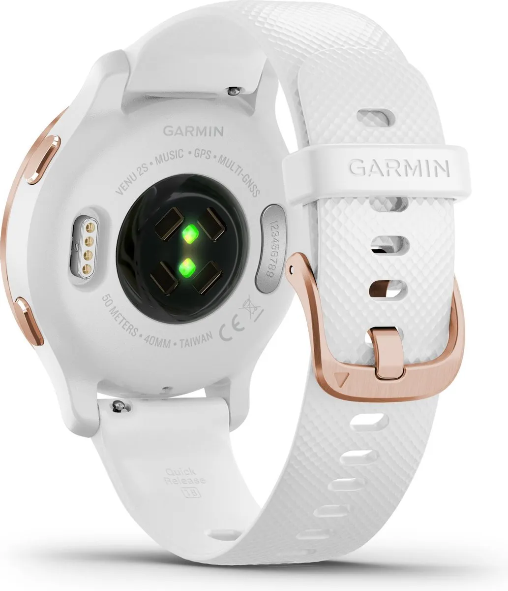 Garmin Venu 2s Smartwatch - 10 dagen batterij - 40mm Rozegoud/Wit
