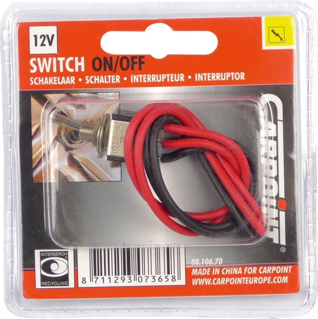 Carpoint Microschakelaar 12V - Zilver