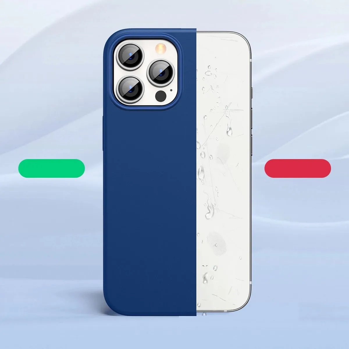Ugreen Siliconen Hoes iPhone 13 Pro - Blauw - afbeelding 2 van 6