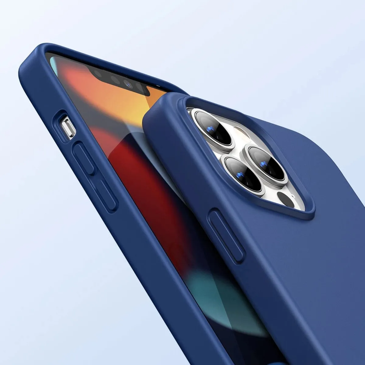 Ugreen Siliconen Hoes iPhone 13 Pro - Blauw - afbeelding 6 van 6