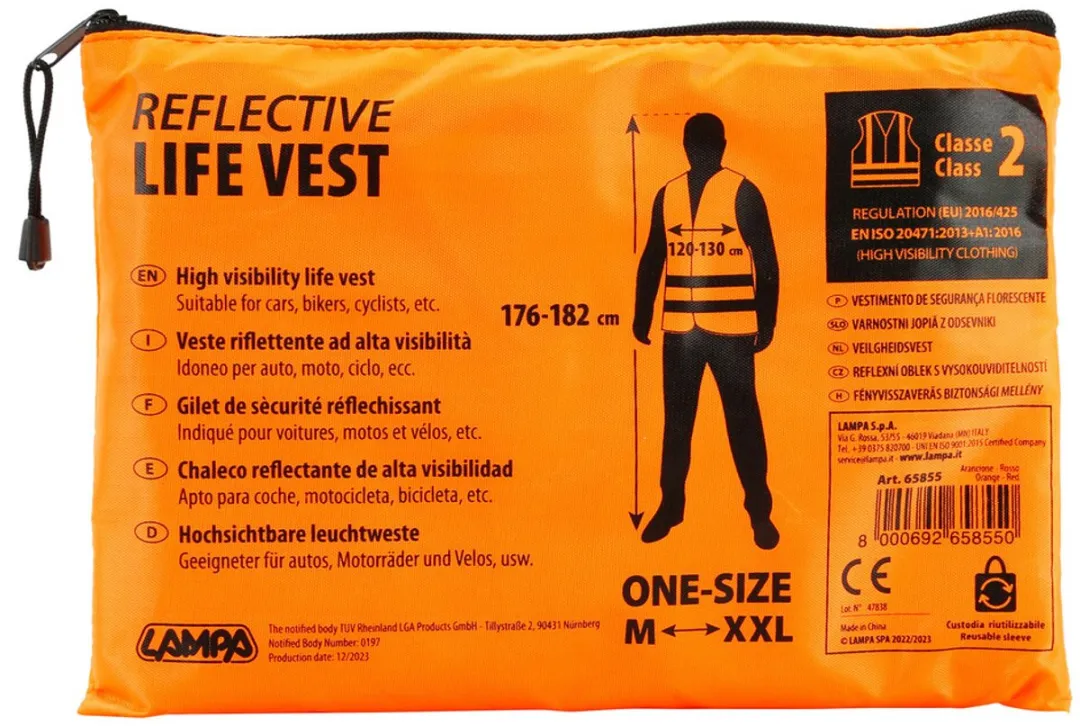 Veiligheidsvest oranje M t/m XXL