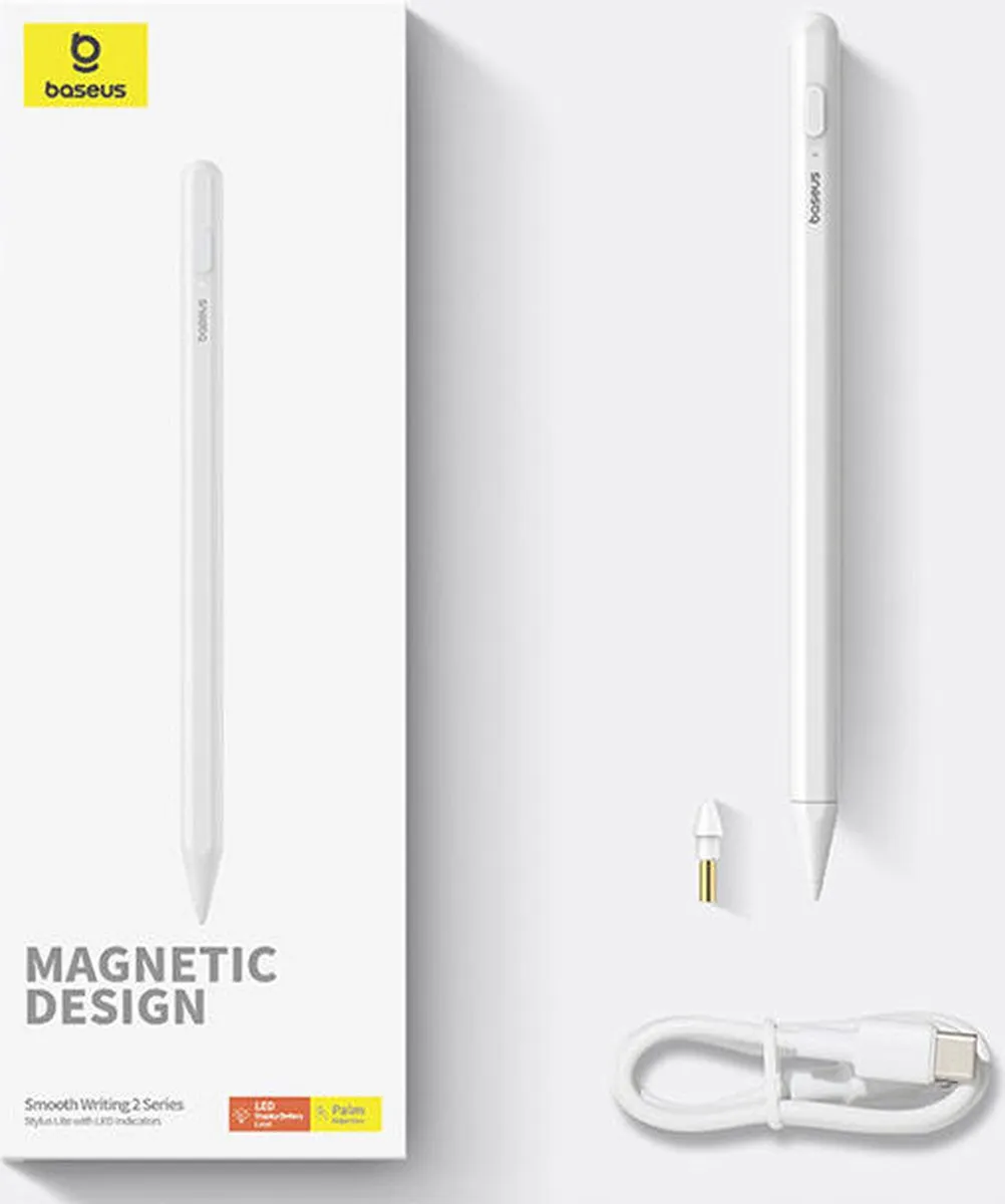 Baseus Smooth Writing 2 Stylus Pen Lite 6932172636555 - Wit