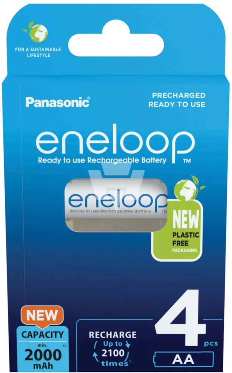 Panasonic Eneloop Mignon AA 2000mAh - 4 Stuks