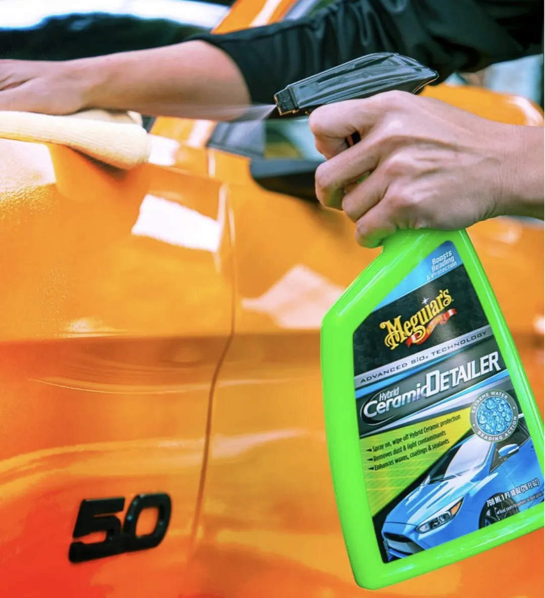 Meguiars Hybrid Ceramic Detailer G200526 + Alu-Duivel-Speciaal Velgenreiniger 1.77L