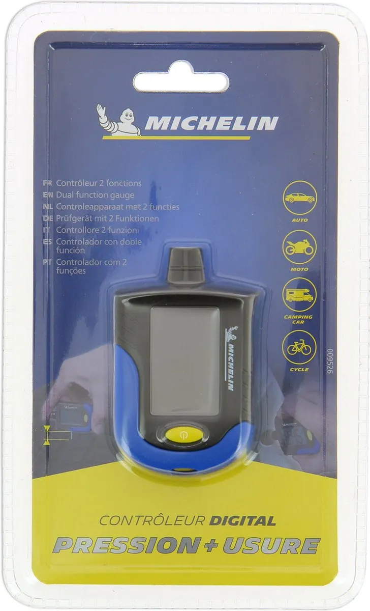 Michelin Digitale Bandenspanningsmeter - 0,35 tot 7 bar - Zwart
