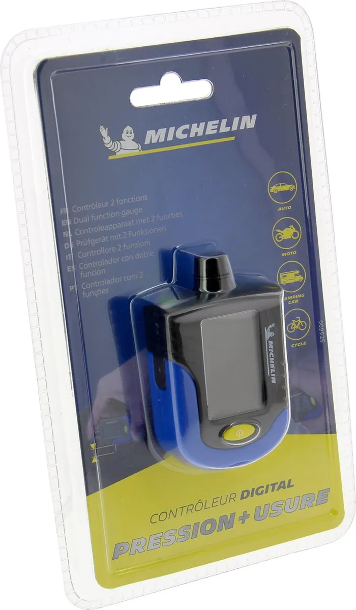 Michelin Digitale Bandenspanningsmeter - 0,35 tot 7 bar - Zwart