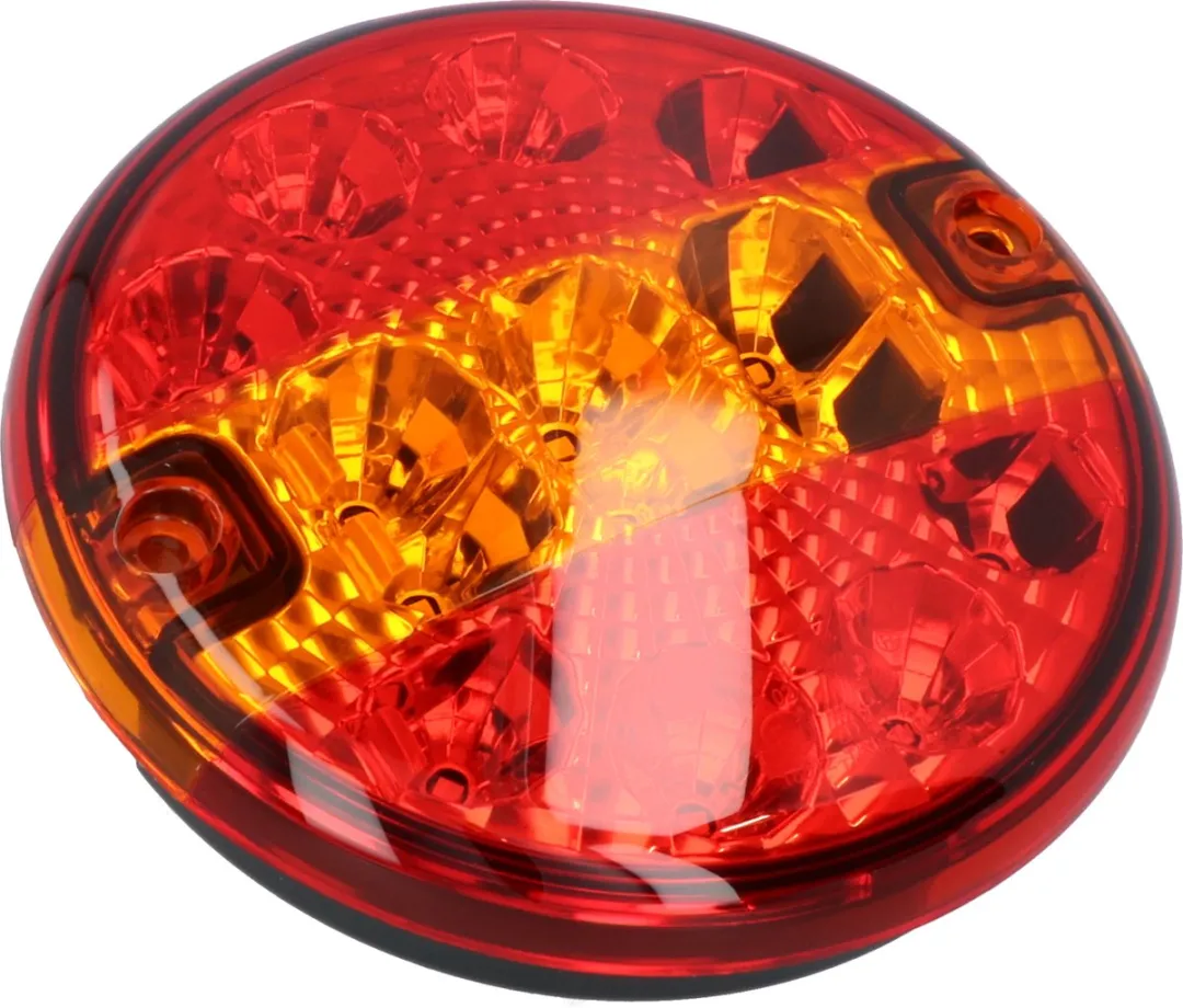 Carpoint LED Achterlicht 12/24V - 3 Functies - Ø140mm - Zwart