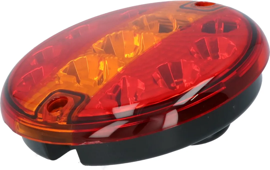 Carpoint LED Achterlicht 12/24V - 3 Functies - Ø140mm - Zwart