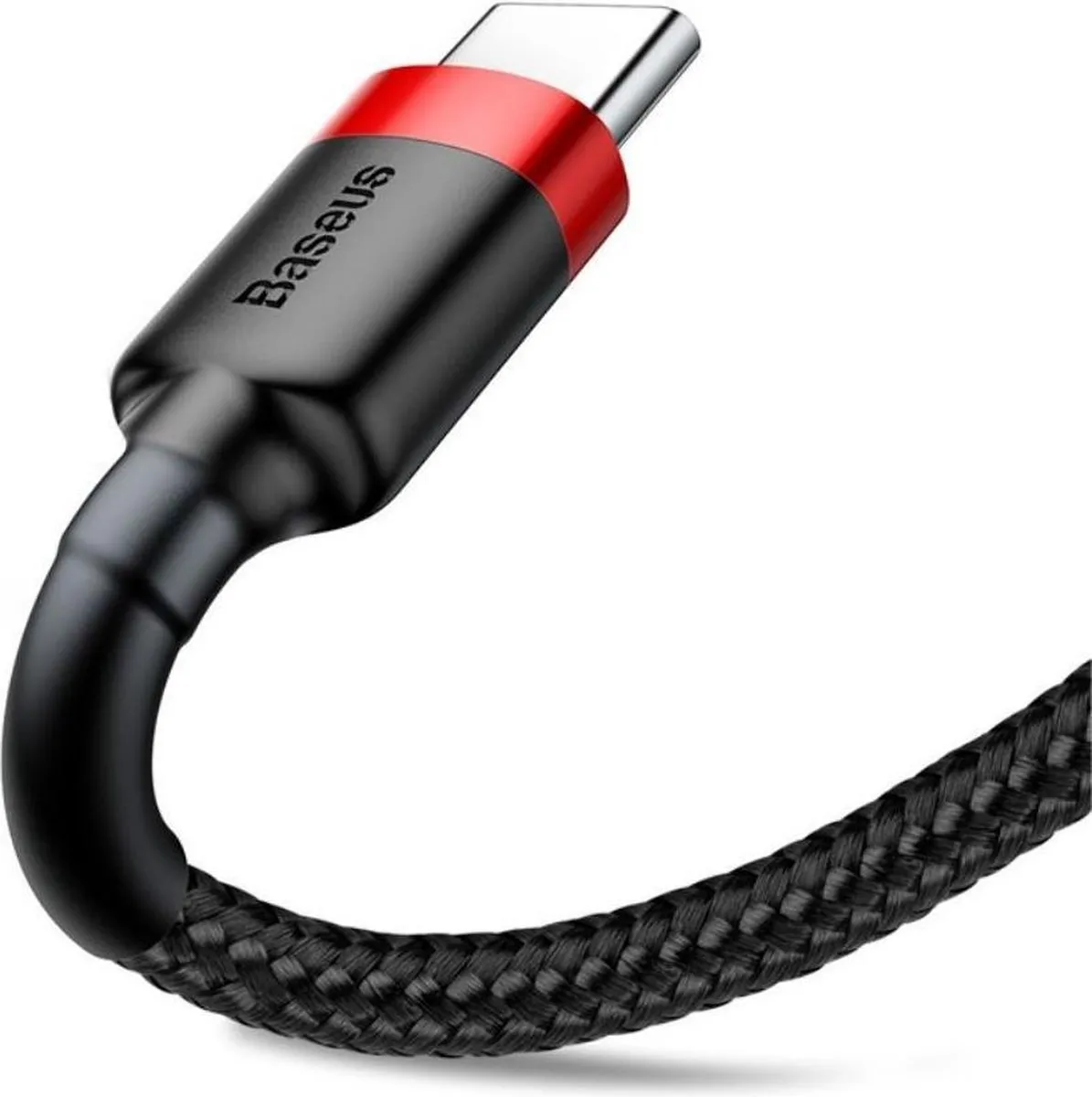 Baseus 65-001 USB-C Kabel 1m - Zwart/Rood