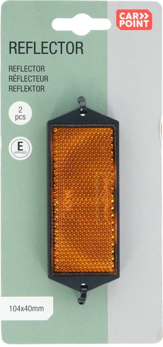 Carpoint Reflector Oranje 104x40mm - 2 Stuks