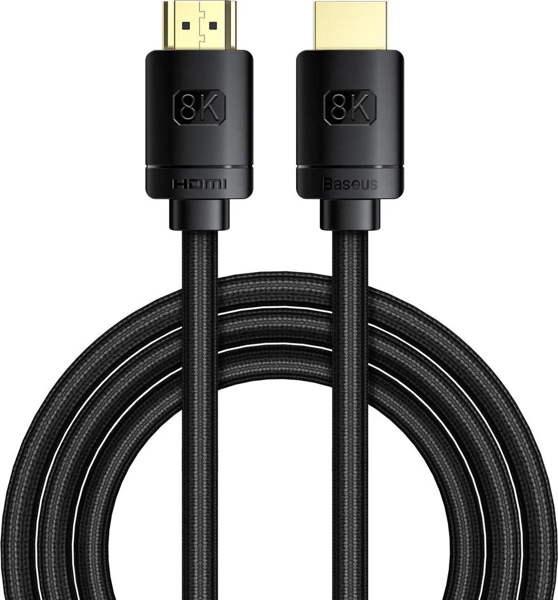 Baseus HDMI 2.1 Kabel 8K 48Gbps 1M - Zwart