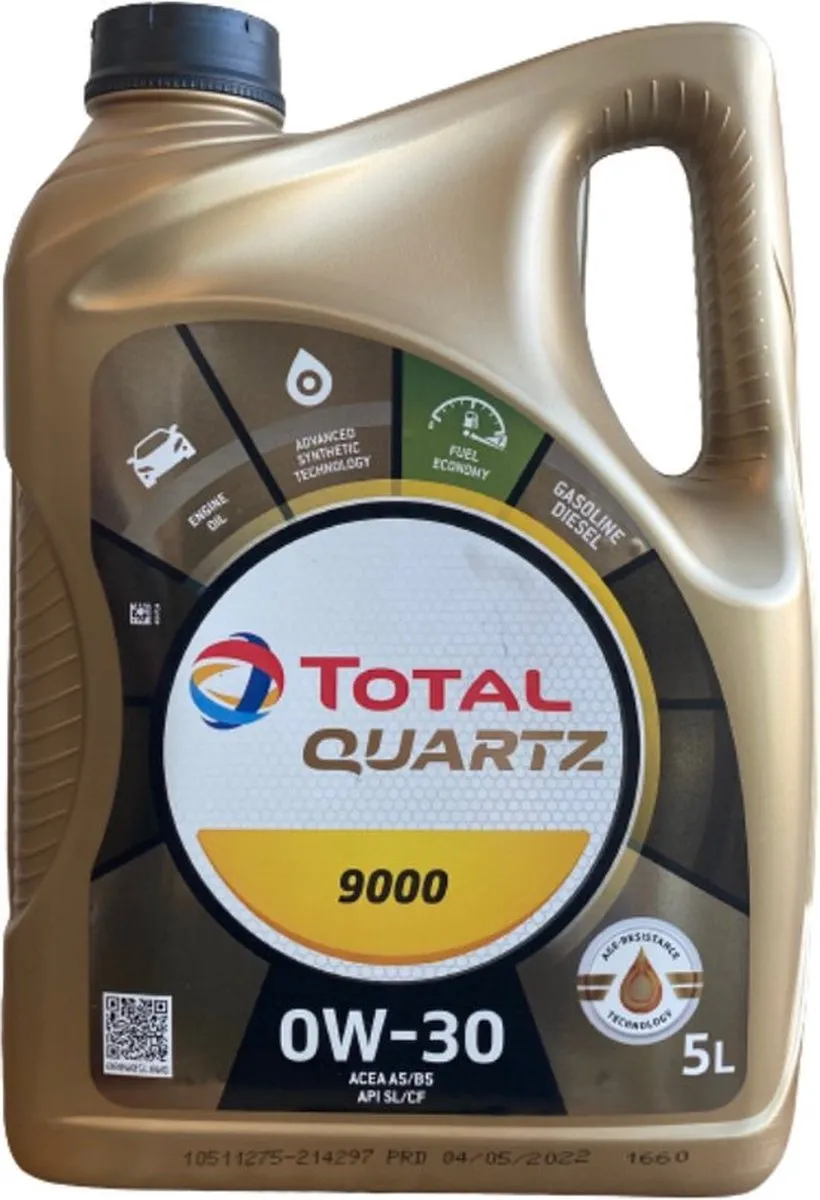 Total Quartz 9000 0W30 Motorolie