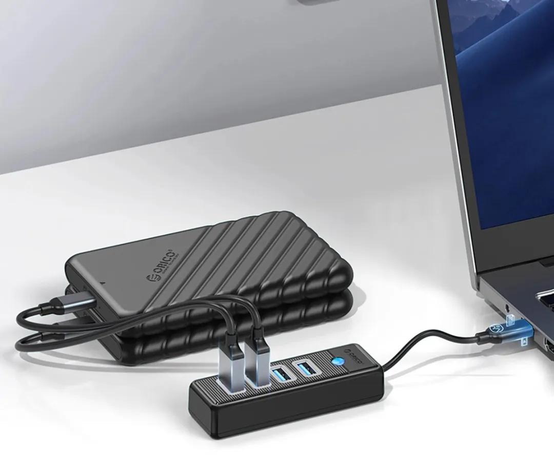 ORICO Hub PWC2U-C3 USB-C Hub - 2x USB-A 3.0 1x USB-C 3.0 - Transparant