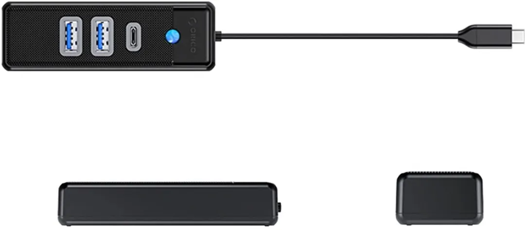 ORICO Hub PWC2U-C3 USB-C Hub - 2x USB-A 3.0 1x USB-C 3.0 - Transparant