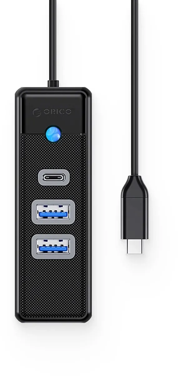 ORICO Hub PWC2U-C3 USB-C Hub - 2x USB-A 3.0 1x USB-C 3.0 - Transparant